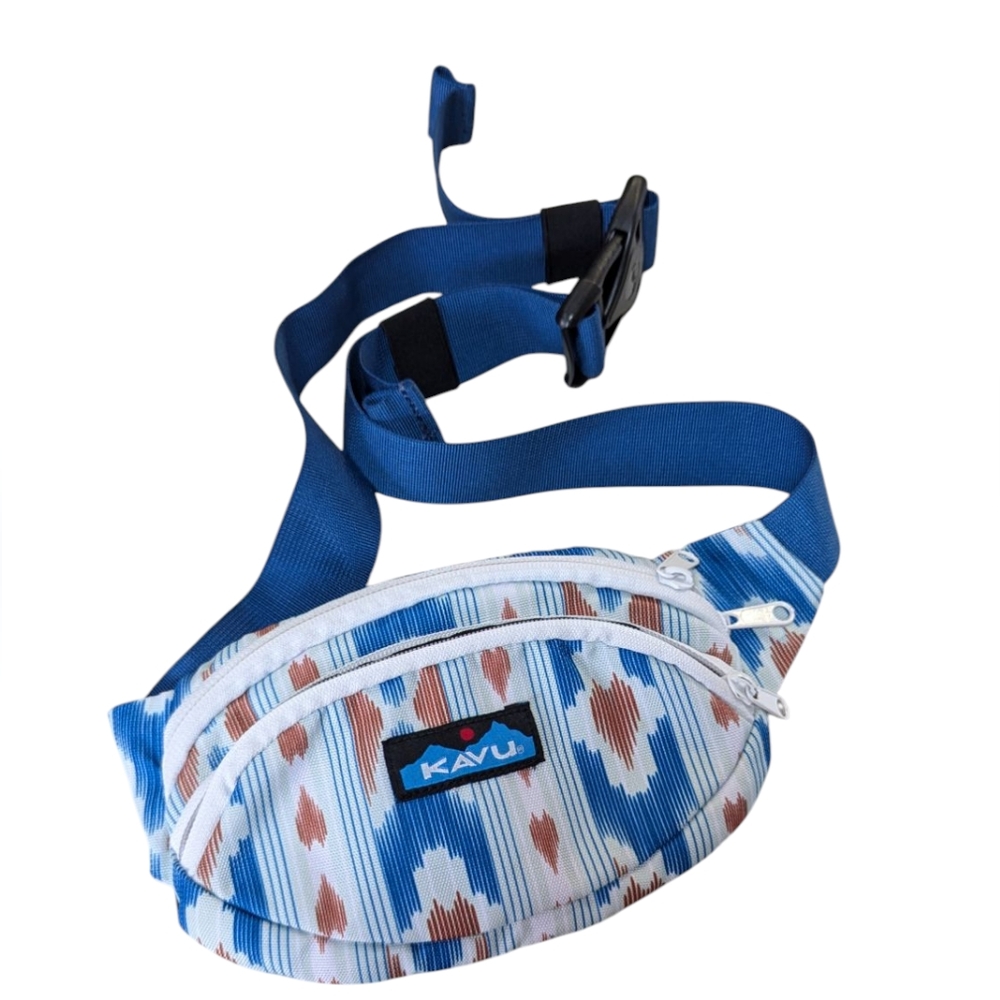 Kavu, Aztec Pattern, Double Pocket, Belt Bag